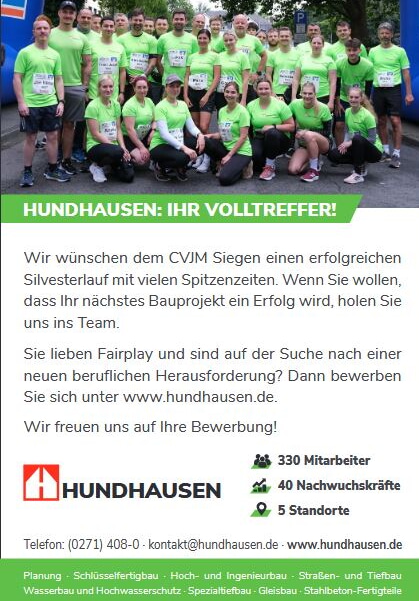 Hundhausen Silvesterlauf 2024